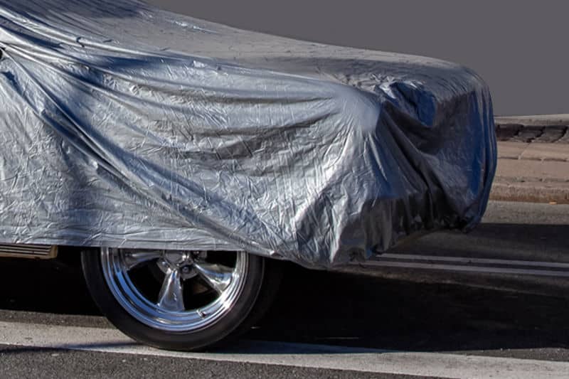 car cover in rain