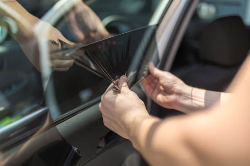 How to remove tint film from car windows.